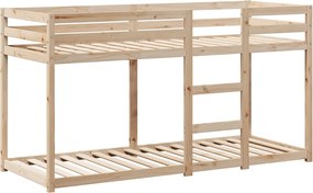 vidaXL Κουκέτα με Οροφή 80x200 εκ. από Μασίφ Ξύλο Πεύκου