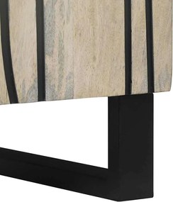 vidaXL Γραφείο Λευκό 40 x 33 x 75 εκ. Μασίφ ξύλο μάνγκο