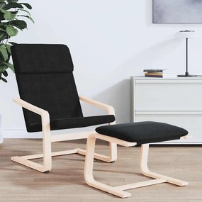 vidaXL Υποπόδιο Μαύρο 51 x 41 x 40 εκ. Υφασμάτινο