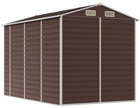 vidaXL Αποθήκη Κήπου Καφέ 191 x 300 x 198 εκ. από Γαλβανισμένο Ατσάλι