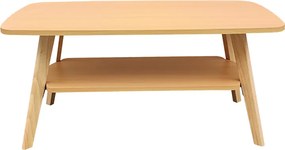 Τραπέζι σαλονιού Komela I mdf σε φυσική απόχρωση 100x48x45cm