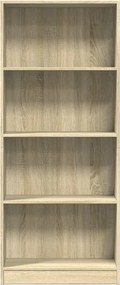 vidaXL Βιβλιοθήκη Sonoma Δρυς 60x24x143 εκ. από Επεξεργασμένο Ξύλο