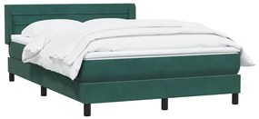 vidaXL Κρεβάτι Boxspring με Στρώμα Σκούρο Γκρι 100x210 εκ. Βελούδινο