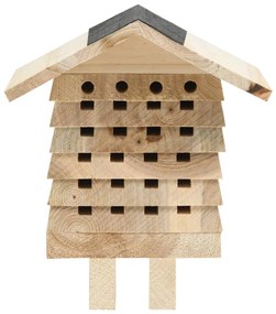 vidaXL Ξενοδοχείο Μελισσών 22 x 20 x 20 εκ. από Μασίφ Ξύλο Ελάτης