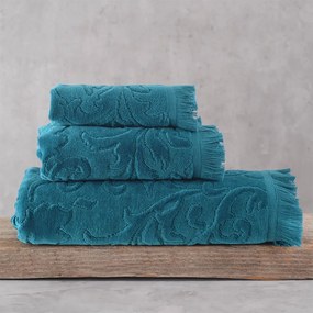 Πετσέτες Sienna (Σετ 3τμχ) Petrol Ρυθμός Towels Set 75x150cm 100% Βαμβάκι