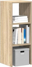 vidaXL Βιβλιοθήκη Στοιβαζόμενα Sonoma Δρυς 30x30x80 εκ. Επεξ. Ξύλο