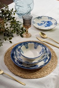 Dinner Set (24 Pieces) Bluecourt White
Blue