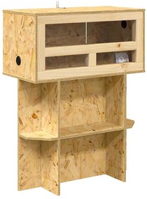 vidaXL Terrarium Καφέ 60 x 30 x 80 εκ OSB