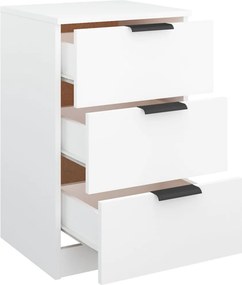 vidaXL Κομοδίνο Λευκό 40 x 36 x 65 εκ.