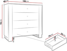 Μπουφές Loutio 4SZ