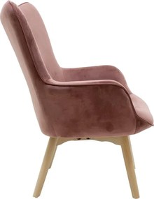 Πολυθρόνα Kido βελούδο χρώμα σάπιο μήλο 72x75x99 εκ.
