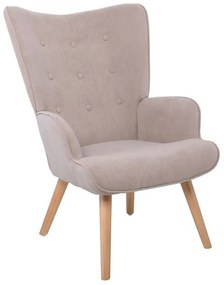 Πολυθρόνα - Μπερζέρα Alma Ε7141,20 69x76x97cm Natural-Light Brown Fabric
