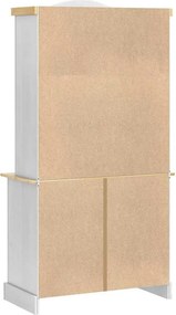 vidaXL Πλαϊνό γραφείο με συρτάρι Corona Λευκό 100 x 48,5 x 179 εκ.