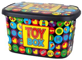 Happy House Παιδικό Κουτί Αποθήκευσης Pl / Toy Box Πολύχρωμο 47x37x27 cm