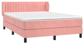 ΚΡΕΒΑΤΙ BOXSPRING ΜΕ ΣΤΡΩΜΑ ΡΟΖ 140X190 ΕΚ. ΒΕΛΟΥΔΙΝΟ 3127612