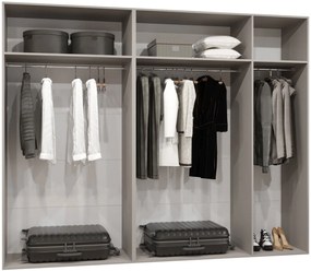 Ντουλάπα Malaga plus πεντάφυλλη-Cashmere