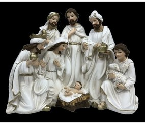 Χριστουγεννιάτικο Βηθλεέμ DKD Home Decor Ρητίνη (23 x 12,5 x 19,5 cm) (x2)