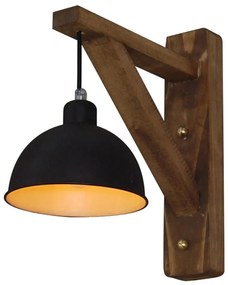 Φωτιστικό Τοίχου - Απλίκα HL-250-17W 77-3092 Tripoda Brown Homelighting Metal,Wood