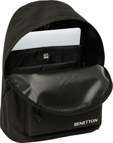 Σχολική Τσάντα Benetton benetton basics Μαύρο 31 x 41 x 16 cm