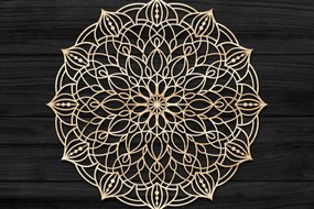 Σετ των 2 Intra απο ξύλο plywood 3mm-4mm πάχος Τρισδιάστατη , Mandala Δίασταση 30x30 cm INTRAFABR-73704386