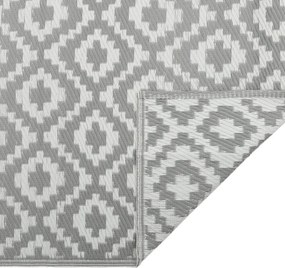 vidaXL Χαλί εξωτερικού χώρου ARAKIL γκρι 80x150 cm PP