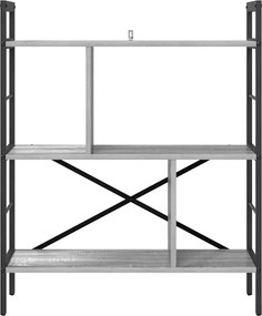 vidaXL Ράφι Βιβλίων 5 επιπέδων 75 x 30 x 91 εκ. Επεξεργασμένο Ξύλο