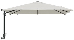 vidaXL Ομπρέλα Κήπου Άμμος 248.5 x 247.5 x 160 εκ. ύφασμα