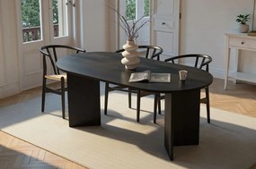 Dining Table Sablin - Wood Black Wood Black