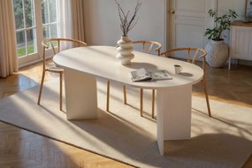 Τραπέζι Τραπεζαρίας Ξύλο Λευκό SABLIN 180x89,5x75