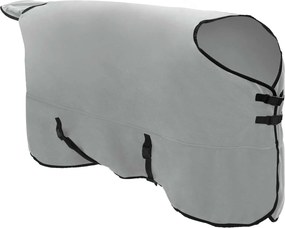 vidaXL Σαμάρι Ίππου Φωτεινό γκρι και ροζ 125 cm Πολυεστέρας