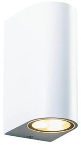 Απλίκα Φωτιστικό Τοίχου LED 2xGU10 3W IP65 Κύλινδρος ACA-SL8211GU10W-Λευκό SL8211GU10W