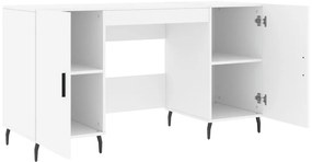 vidaXL Γραφείο Λευκό 140 x 50 x 75 εκ. από Επεξεργασμένο Ξύλο