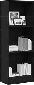 vidaXL Βιβλιοθήκη Μαύρη Δρυς 40x24x109 εκ. από Τεχνητό Ξύλο