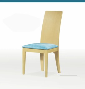 Ξύλινη καρέκλα Santana εκρού-σιελ 101,5x46x44x43cm, FAN1234