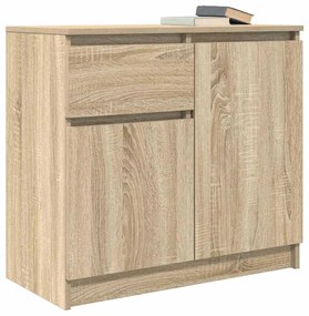 Συρταριέρα με Συρτάρια Sonoma Δρυς 71x35x65 εκ. από Επεξ. Ξύλο - Καφέ