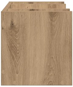 vidaXL Οργανωτής Γραφείου Μαύρη δρυς 44.5 x 24 x 25 εκ
