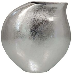 Βάζο Brontie 032494 30x13x29cm Silver Αλουμίνιο