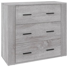 vidaXL Ντουλάπι Γκρι Sonoma 80x33x70 εκ. από Επεξεργασμένο Ξύλο
