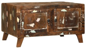 vidaXL Τραπεζάκι Καφέ Πολύχρωμο 80x54x45 εκ. Μασίφ Ξύλο Ανακυκλωμένο