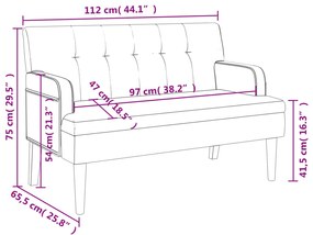 ΠΑΓΚΑΚΙ ΜΕ ΠΛΑΤΗ ΛΕΥΚΟΣ 112X65,5X75 ΕΚ. ΑΠΟ ΣΥΝΘΕΤΙΚΟ ΔΕΡΜΑ 372154