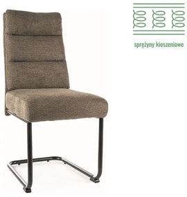 KRZESŁO BERRY BREGO CZARNY STELAŻ / OLIWKA77 DIOMMI-80-3221