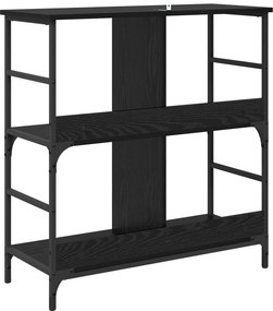 vidaXL Ράφι Βιβλίων Μαύρη δρυς 78.5 x 33 x 82 εκ Επεξεργασμένο ξύλο