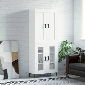 vidaXL Ντουλάπι Λευκό 69,5x34x180 εκ. από Επεξεργασμένο Ξύλο