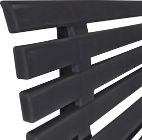 vidaXL Παγκάκι Κήπου Ανθρακί 145,5 εκ. Πλαστικό