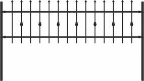vidaXL Φράχτης με Σπίθες Μαύρο 200 x 130 εκ