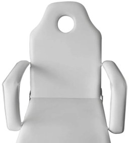vidaXL Καρέκλα Θεραπείας Ρυθμιζόμενη Πλάτη & Υποπόδιο Λευκή