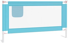 vidaXL Μπάρα Κρεβατιού Προστατευτική Μπλε 150 x 25 εκ. Υφασμάτινη
