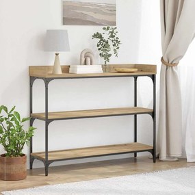 vidaXL Κονσόλα Ξύλου Artisan 100x30x80 εκ. Κατασκευασμένο ξύλο & Ατσάλι
