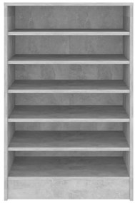 vidaXL Παπουτσοθήκη Γκρι Σκυροδέματος 60 x 35 x 92 εκ. από Επεξ. Ξύλο