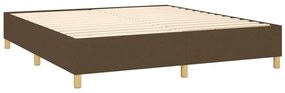 ΚΡΕΒΑΤΙ BOXSPRING ΜΕ ΣΤΡΩΜΑ ΣΚΟΥΡΟ ΚΑΦΕ 180X200 ΕΚ ΥΦΑΣΜΑΤΙΝΟ 3128864